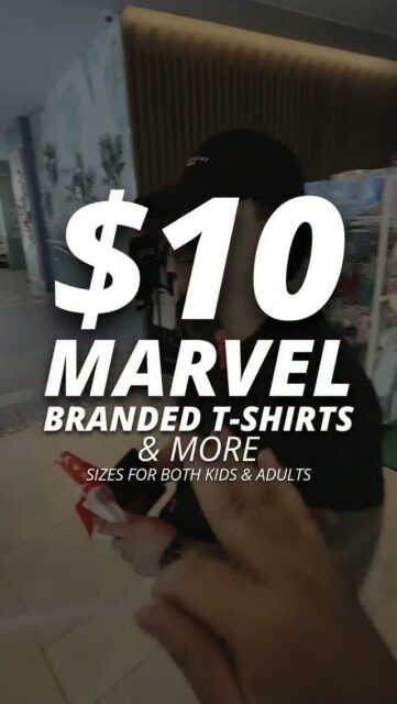 $10 Branded Marvel T-Shirts & More! 

Sale on-going at SAFRA YISHUN (27th July till 2nd Aug 2026)

Time: 11am - 9pm